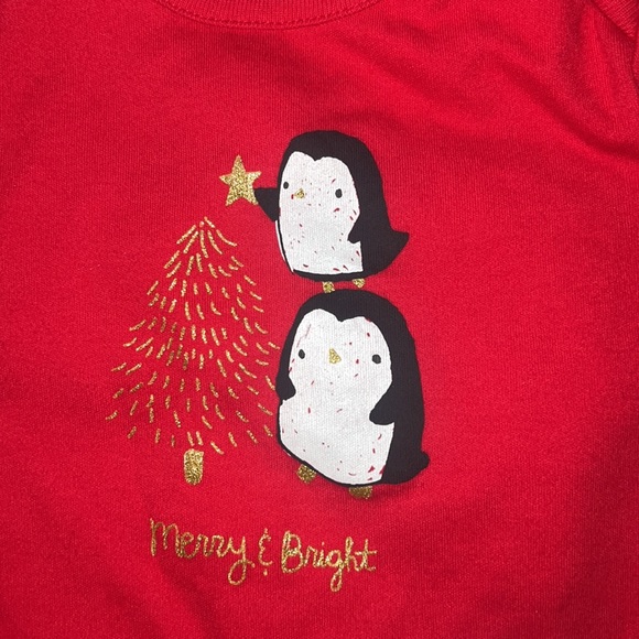 NEW Jumping Beans long sleeve bodysuit 18 Months Christmas design - Picture 2 of 5